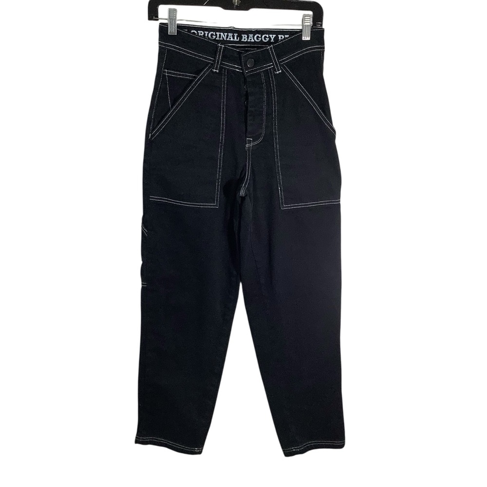 Home Boy Baggy Jeans with White Stitching